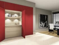 Decoratief plaatmateriaal rood uni mat