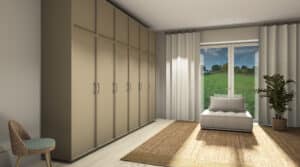 Decoratief plaatmateriaal leerlook beige