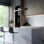 wit marmer keuken solid surface materiaal