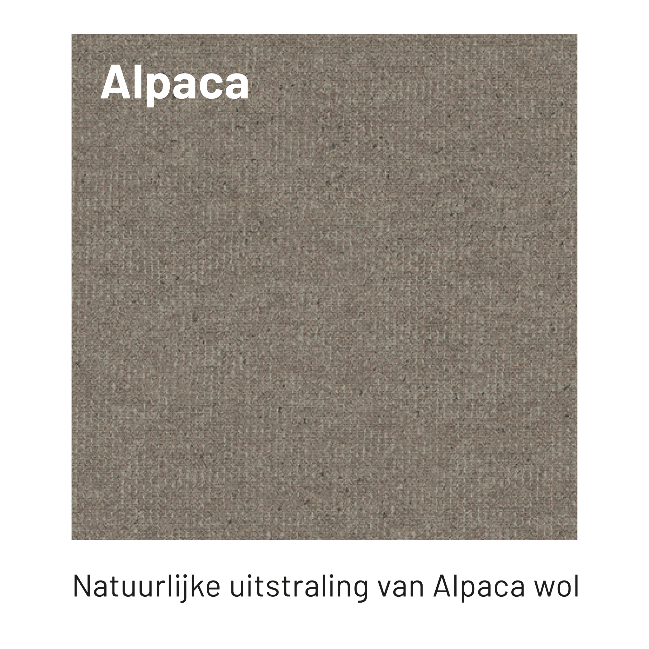 Decoratief plaatmateriaal Alpaca met uitstraling van Alpacawol in bruine kleur