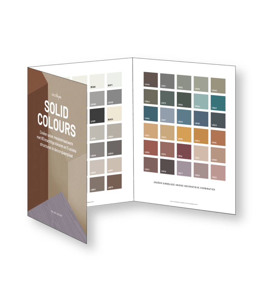 product Ontdek de 65 Solid Colours unikleuren met vijf exclusieve Cleaf-structuren van DecoLegno.