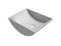 thumbnail Witte waskom solid surfacemateriaal