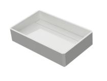 thumbnail Witte wasbak solid surfacemateriaal