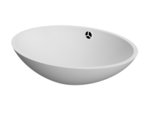 thumbnail Witte wasbak solid surfacemateriaal