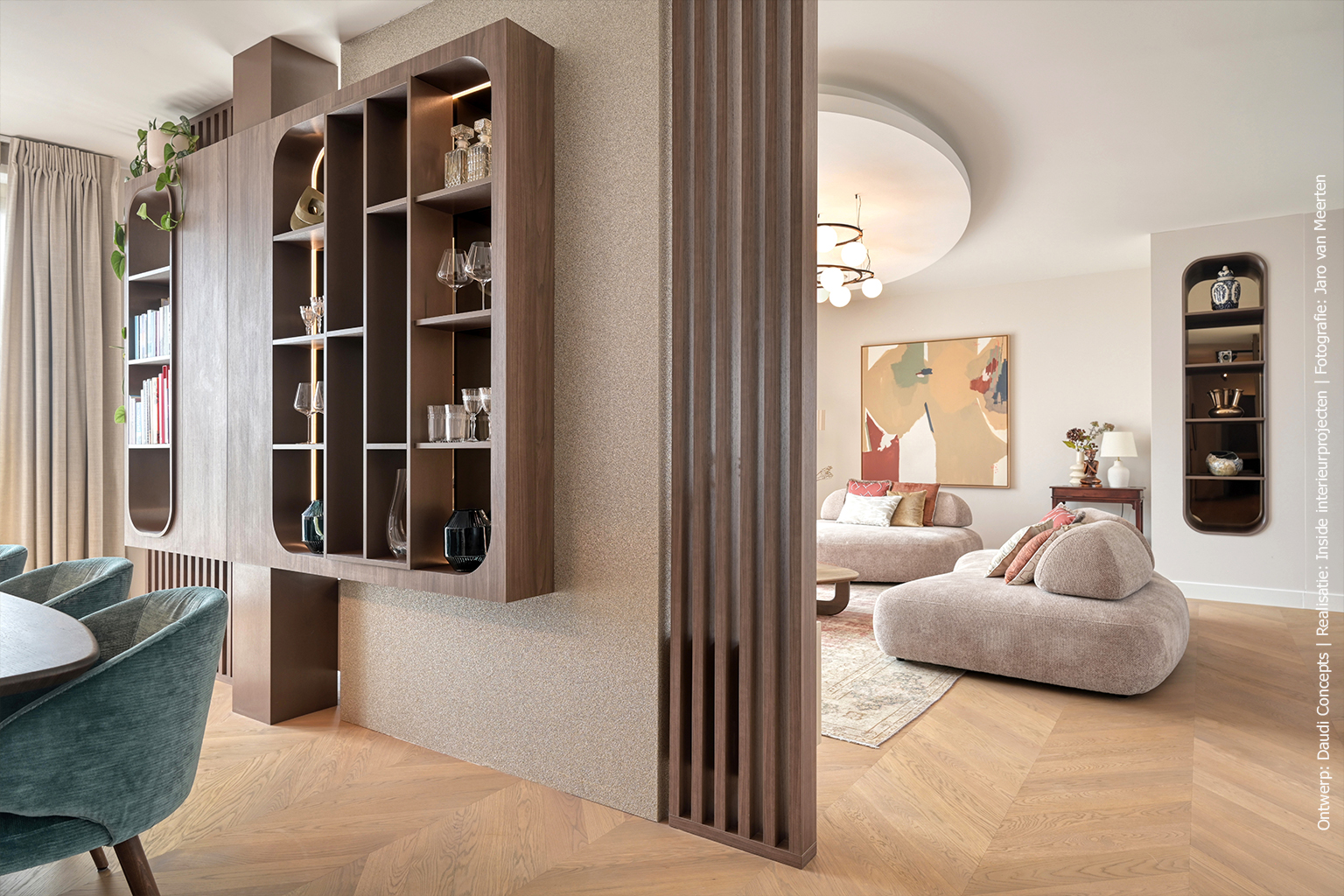 De warmte van walnoot als verbindend element in het interieur